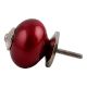 Neon Cherry Silver Fitting Ceramic Knob